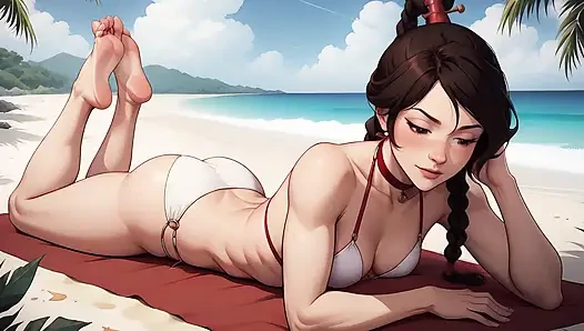 Lee berhubungan seks dengan avatar di pantai