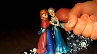 Frozen Anna Elsa Statues.Figures Cumshots
