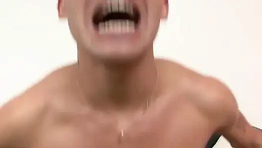 Latino twinks have sex on couch