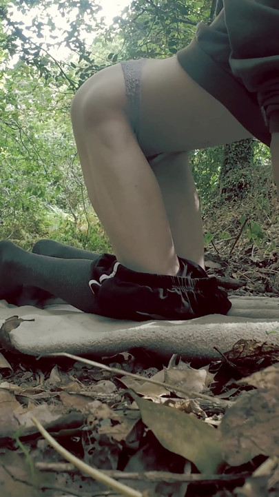 Femboy Strips and Edges Outside