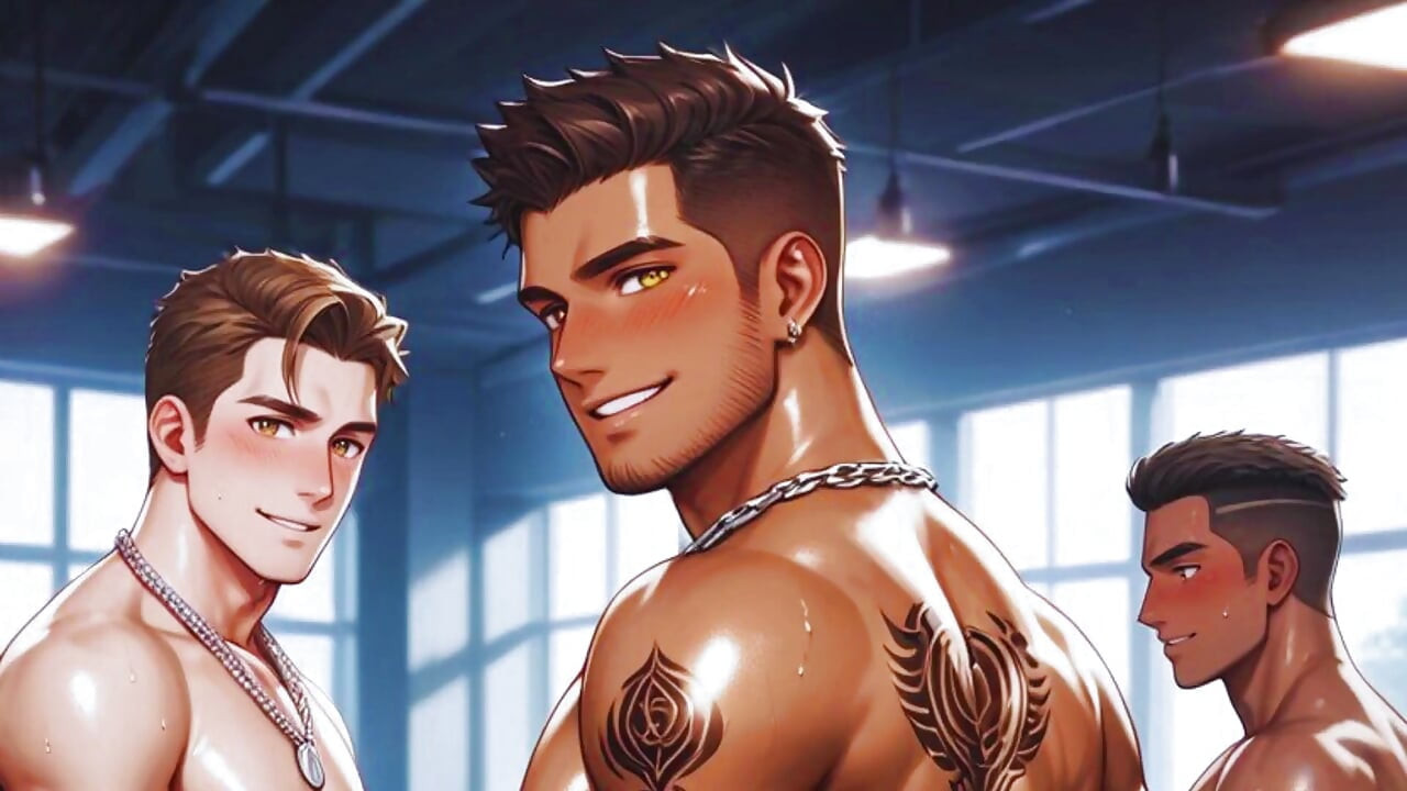 Tim Pertarungan Muda Memiliki Gay Gila Di Gym.