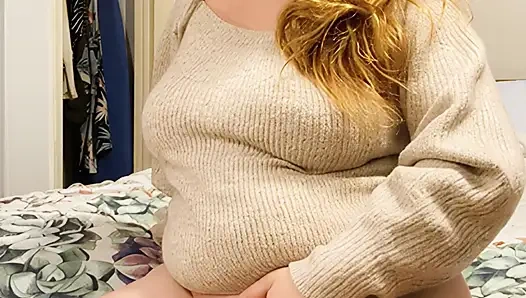 Bouncing my big tits in a gay lesbian sweater and other jumpers for my 48F soccer coach wanting to fuck her and the entire team!