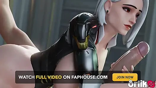 Ashe &D.va dari overwatch - animasi 3d