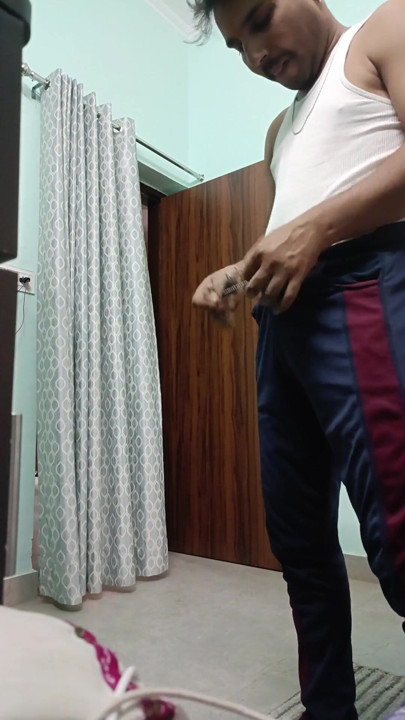Indian desi man enjoy shower and masterbation show with neighbour | Clip 2