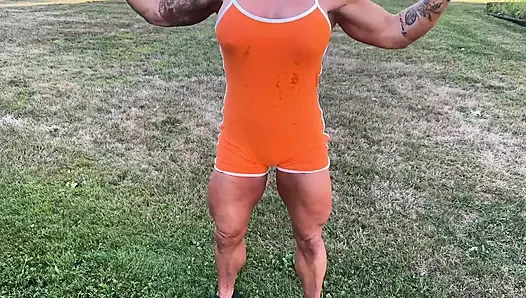 Muscle MILFs Cum Command JOI