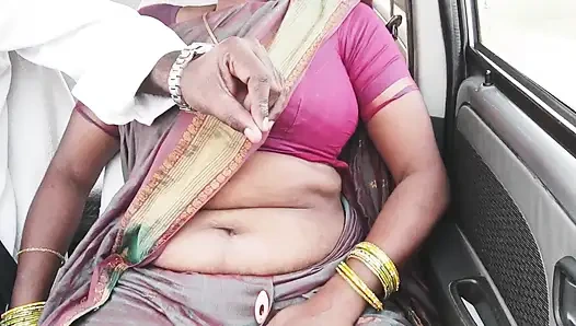 Indian Maid Car Sex with House Owner