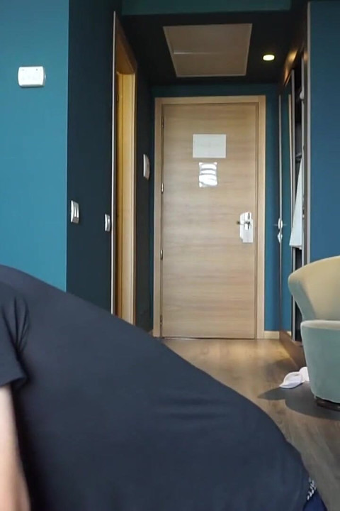 Blonde in Lingerie Dominates Masked Man with Heels