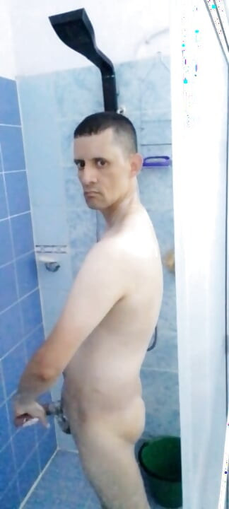 Slim Lover Taking a Shower