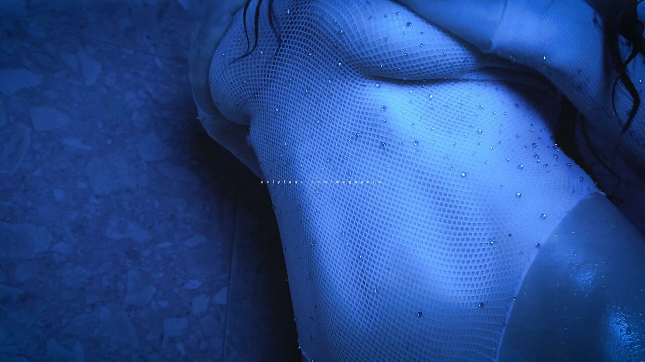 ASMR Natural Big Boobs Play Wet Body POV