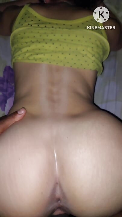 The slut everyone wants to fuck on all fours in my bed