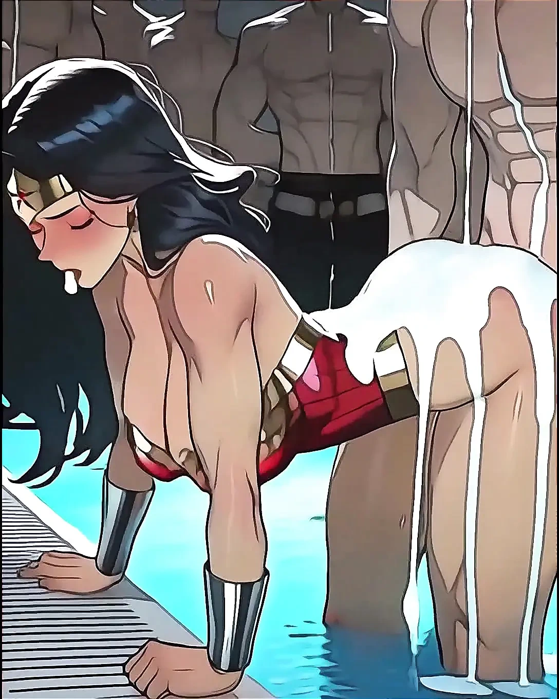 NEON DREAMS – WONDER WOMAN SUCKING & FUCKING