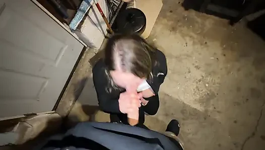 Sneaky Garage Sex, Peeing and Amazing Orgasm