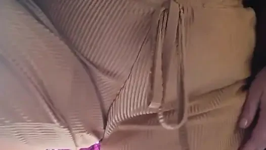 Stepmom takes off her clothes in front of the camera and sends them to my colleagues