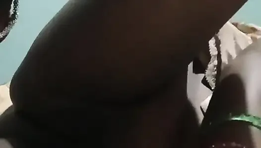 Cute girl sucks boyfriend's cock and fucks in her room
