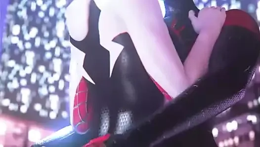 Spider Gwen Got Spanked By Spiderman