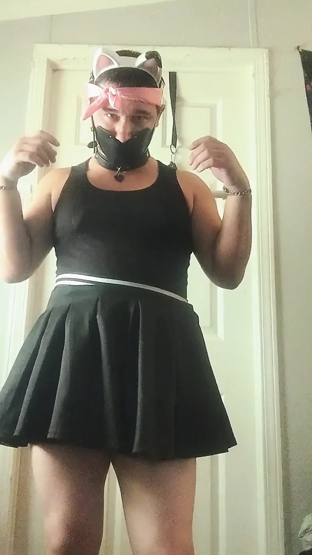 Sissy slave self shock bondage