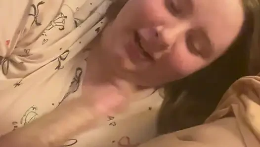 she gets facial