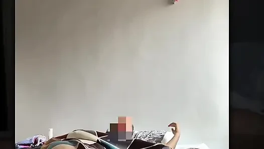 Latino stud shakes his big, hairy cock in the morning until he gets all the thick cum out, starting the day relaxed.