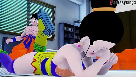 Goku befriedigt Videl nicht, so hilft Gohan ihr - Dragon Ball Zex Serie