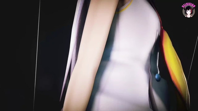 Kagamine Rin - Cute Teen Sexy Dance and Gradual Undressing