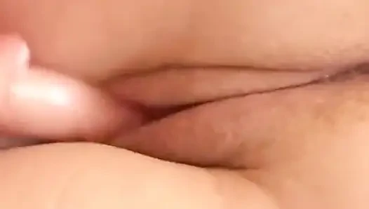 Playing with My Pussy to Orgasm. Close up