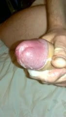 Big uncut cock with nice cum