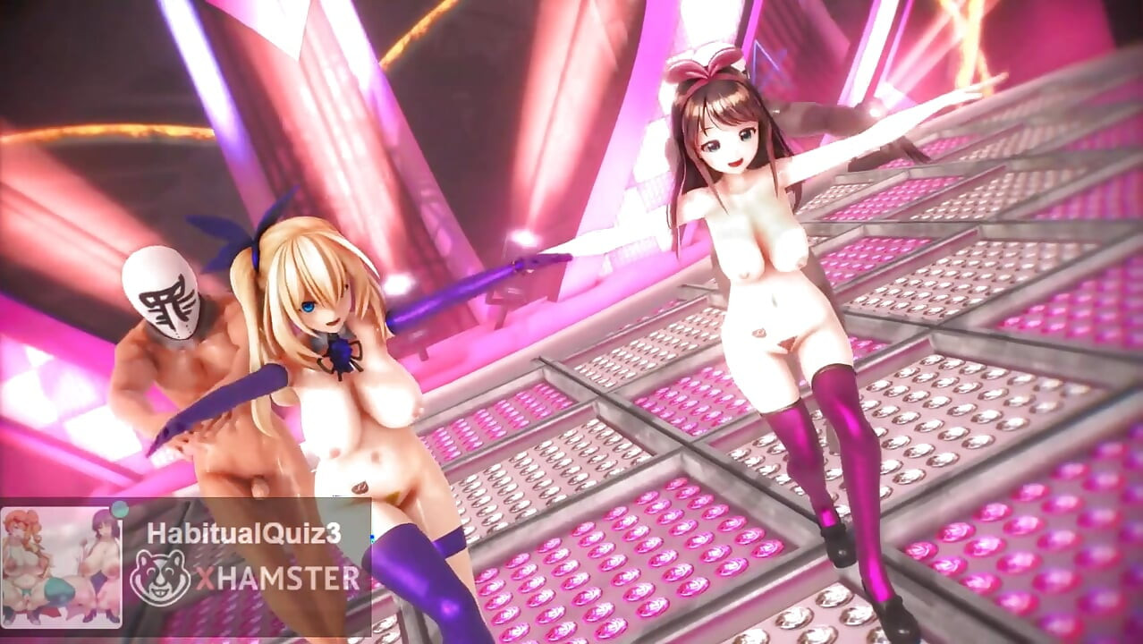 Mmd r18 Kizuna AI & Mirai Akari σεξ χορό δημόσια Ahegao Ntr Milf εξαπάτηση 3d Hentai