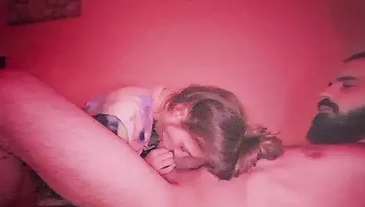 Sexy step mom gets wet with cum load and still keeps going with big dick in all 3 holes cumming All over  then plays with ass