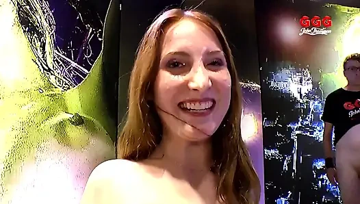 Pink-haired Solo Slut Fists Gape Pussy and Squirts in the Garden!