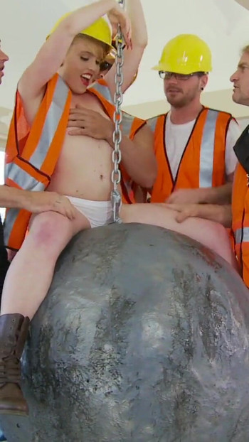 Key moment from "World Class Wrecking Crew - A Gangbang Movie naughty"