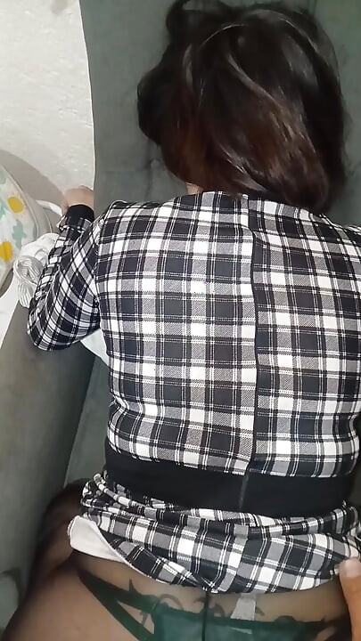 on the sofa
