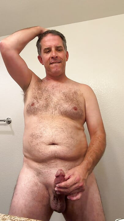 Full blown silliness as I get out of the shower and dry off