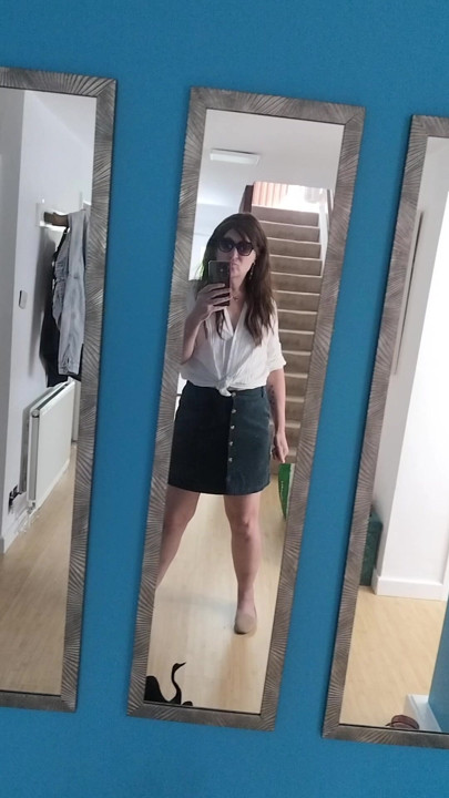 Me going out to walk my dog ... Just wanted to show my cute outfit
