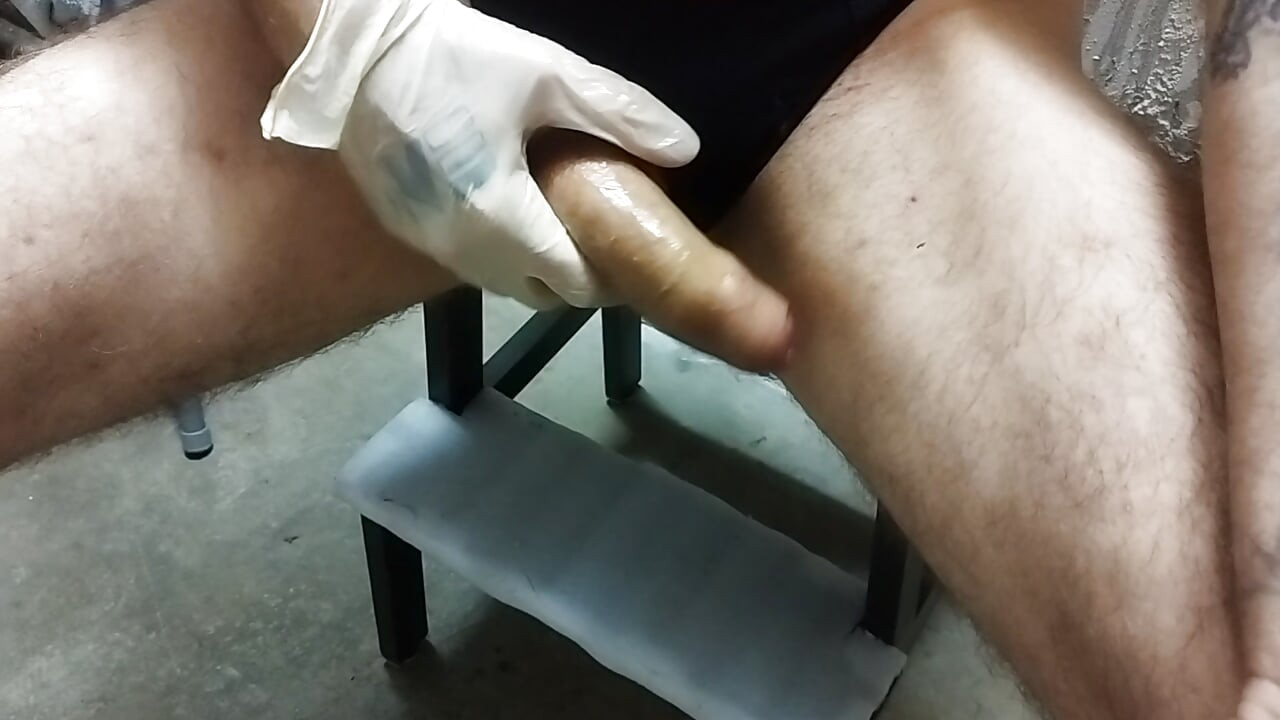 Beautifully wixxing with oil cock