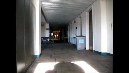 running down the hall way