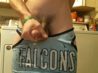 Jerking off in sea hawks outfit