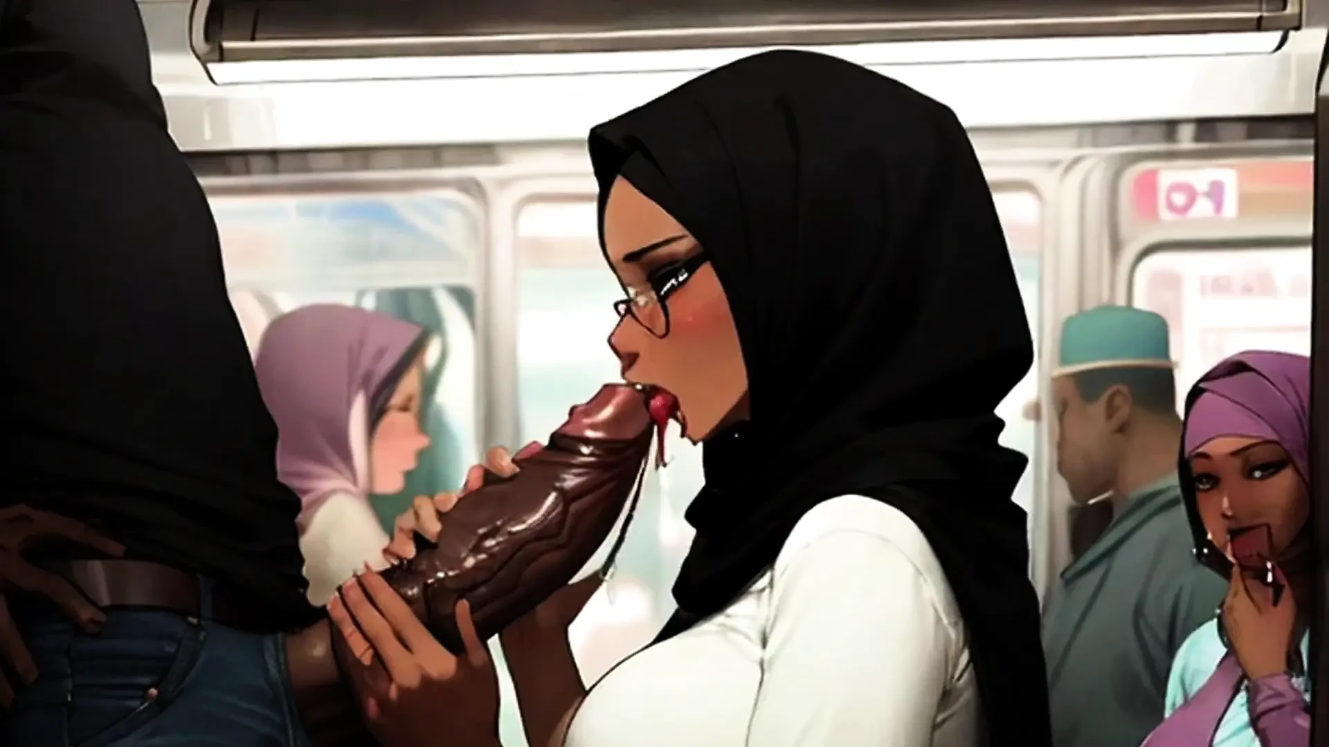 Women Love Being Free Used In Public Like In A Japanese Train In Spicy Toons: The Subway 2