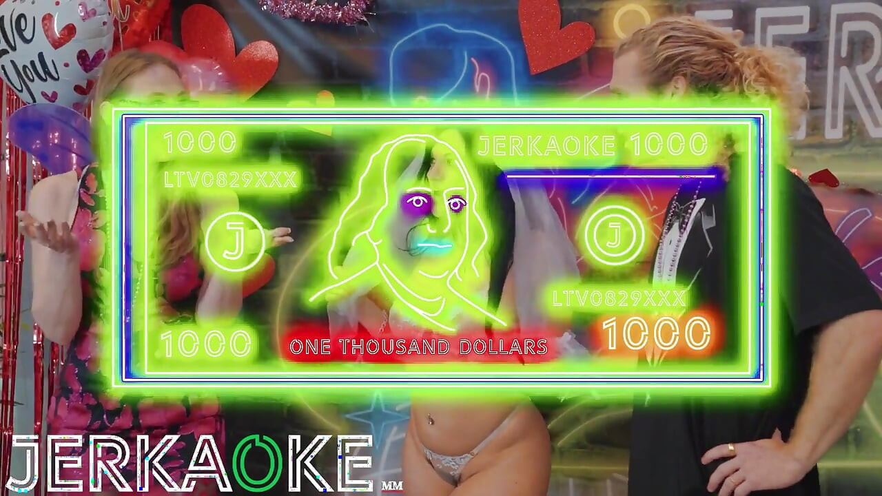 JERKAOKE - Sexy Persian milf with huge boobs fucks her way through gameshow