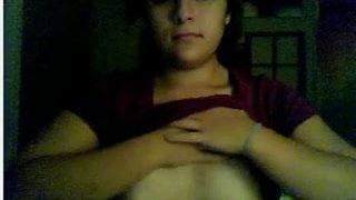 Cute Girl on Webcam bOOb Show