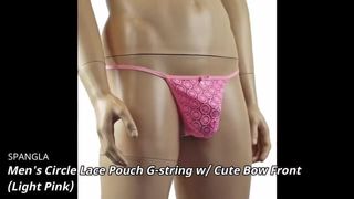 Heren lingerie ondergoed cirkel kanten zakje g -string