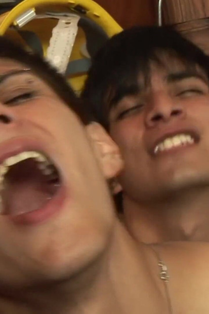 Drilling his ass in the living room