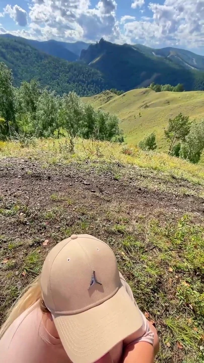 Captivating moment from "Public Fuck Fat Ass Girl While Hiking - Horny Diary Hiking"