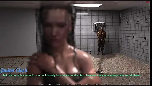 Dylan wanted to shower where Sophia bathed went to common shower he got a big dick