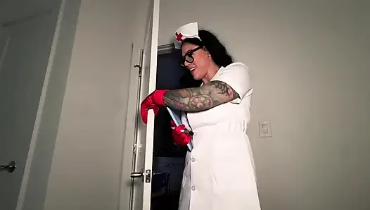 Naughty Nurse Bianca Bailee POV Dildo Fucking Pt in Room 69