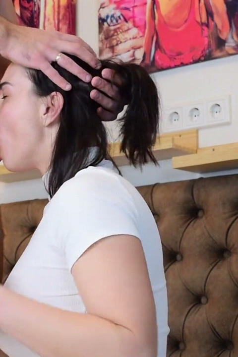 I Couldn't Refuse My Horny Neighbor to Help Him. MILF Mouth Fuck and Oral Creampie