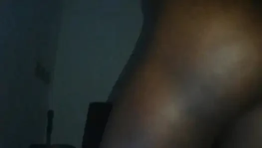 Selbstgedreht, sexy afrikanische zierliche ebenholz-hintern-tanz pOV