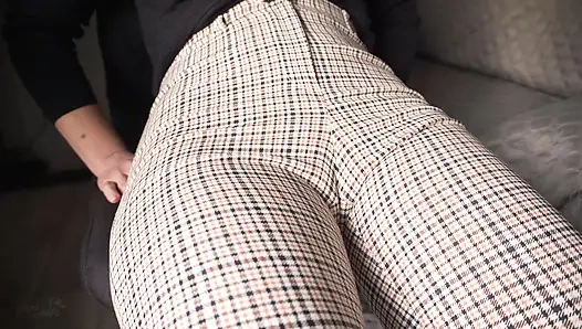 Naughty Coworker Cameltoe Tease And Denial