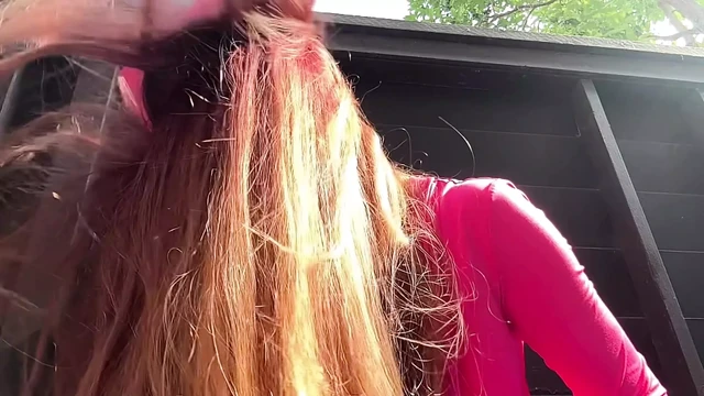 Italian Big Tits Milf Artemisia Love Hot Outdoor Session Long Hair Fetish