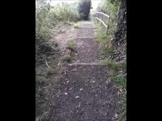 cum on a public footpath