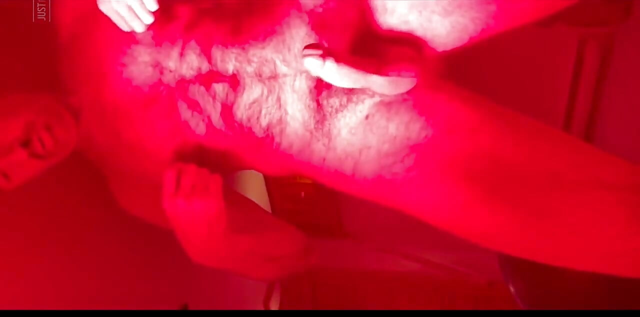 Horny Red Light Session with Cum and Dildo Ball Slamming